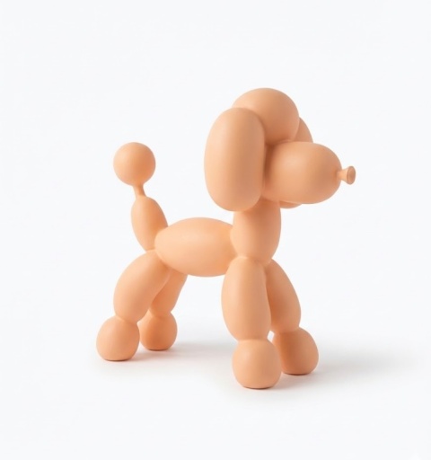 Figurka Dekoracyjna Doodle – Balonowy Piesek Pomarańczowy | Coco Maison