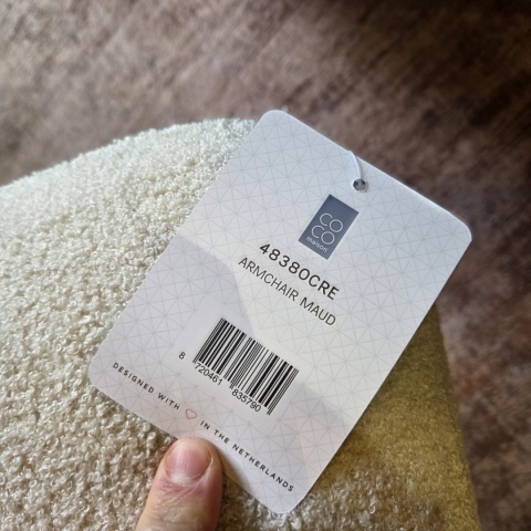 [K] Fotel Wypoczynkowy Maud - Tkanina Bouclé z Recyklingu (Coco Maison)