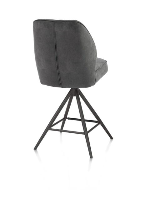 [na zamówienie] Hoker Obrotowy Bell 68 cm – Antracytowa Mikrofibra, Sprężyny Kieszeniowe