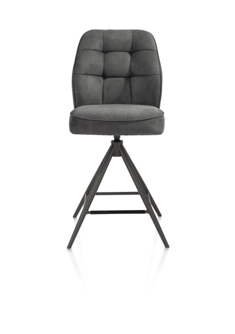 [na zamówienie] Hoker Obrotowy Bell 68 cm – Antracytowa Mikrofibra, Sprężyny Kieszeniowe