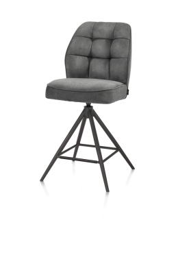 [na zamówienie] Hoker Obrotowy Bell 68 cm – Antracytowa Mikrofibra, Sprężyny Kieszeniowe