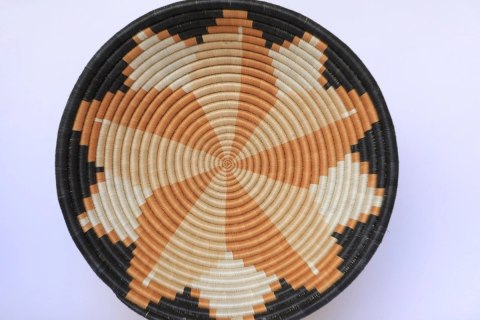 Misa / Dekoracja Ścienna Sizalowa Handmade Rwanda - Naturalne Włókna Miska