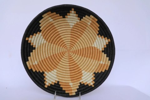 Misa / Dekoracja Ścienna Sizalowa Handmade Rwanda - Naturalne Włókna Miska