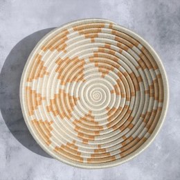 Misa/ Miska/ Taca Dekoracyjna / Kosz Ścienny Sizal Neutral 30 cm - Handmade Rwanda