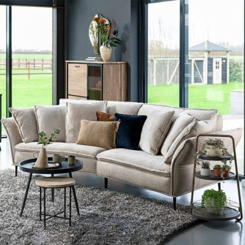 Stolik Pomocniczy / Patera James – 3-Poziomowy Metal i Drewno