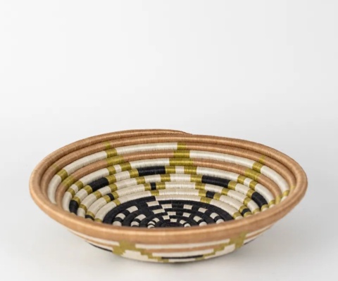 Ręcznie pleciona Miska Dekoracyjna Pleciona Vestine Green – Coco Maison