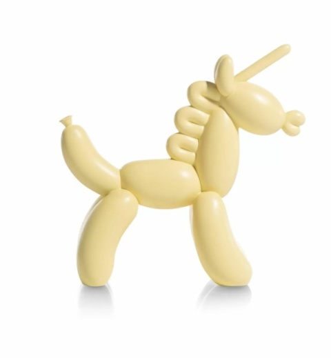 Figurka Dekoracyjna UNICOCO – Żółty Balonowy Jednorożec (COCO Maison)