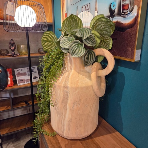 Wazon Dekoracyjny Christy 50 cm – Beżowa Ceramika | Coco Maison