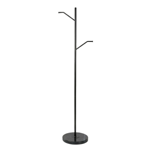 Wieszak Stojący Marble Tree 160 cm – Czarny Metal i Marmur | Coco Maison