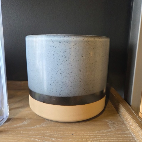 Osłonka na Doniczkę Indus 22 cm – Błękit i Brąz | Coco Maison doniczka