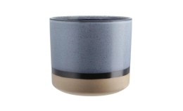 Osłonka na Doniczkę Indus 22 cm – Błękit i Brąz | Coco Maison doniczka