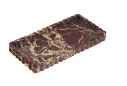 Taca Marmurowa Koa 54 cm – Czerwony Marmur Levanto | Coco Maison Marble