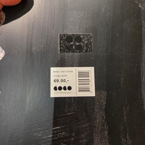 Taca Marmurowa Koa 54 cm – Czerwony Marmur Levanto | Coco Maison Marble