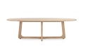 [R, od ręki] Stół Jadalniany Almora 270 cm – Lity Dąb Natural Sand (Lakier Platinum)