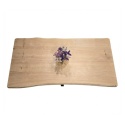 Stół Dębowy Vermont 200x100 cm – Lity Dąb 5 cm Live Edge | Noga Pająk