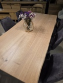Stół Dębowy Vermont 200x100 cm – Lity Dąb 5 cm Live Edge | Noga Pająk