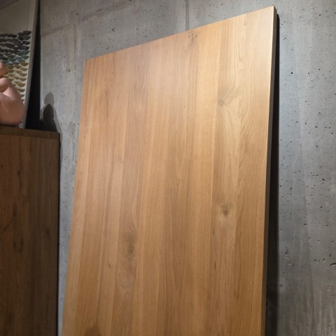 [K] Stół do Jadalni Nyborg 230x100 cm – Fornir Dębowy Dune Natural | Noga Centralna