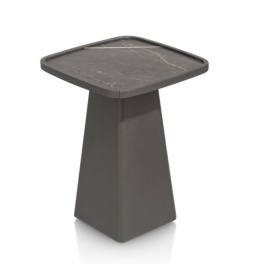 Stolik Pomocniczy Oskar 41x41 cm – Onyx Marmer HPL | Wysoki 55 cm