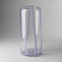 Szklana Waza/ wazon Lila 30 cm – Lawendowe Smugi | COCOmaison