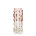 Szklana Waza/ wazon Lena 30 cm – Różowe Ombre i Organiczna Tekstura | COCOmaison