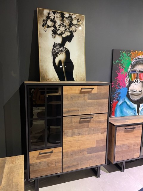 [K] Wysoka komoda H&H Avalon/ Avalox driftwood