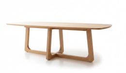 [K, od ręki] Stół Hybrydowy Arvada & Almora 250 cm – Lity Dąb | Lakier Platinum f