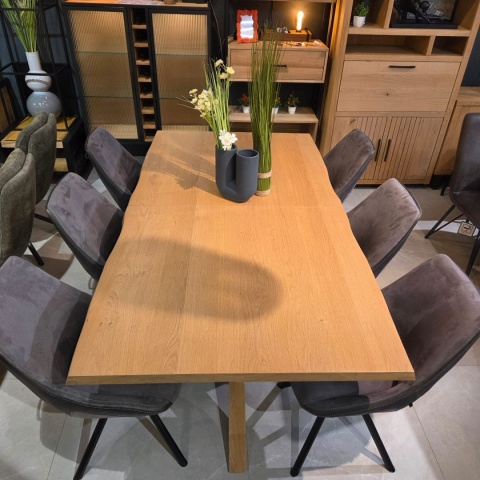 [K, od ręki] Stół rozkładany Nyborg/ Metalox Henders& Hazel 190-240 cm dąb organiczna krawędź