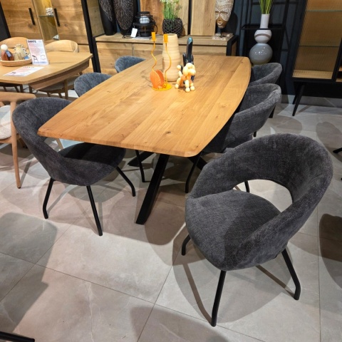 Krzesło Obrotowe Habufa Haamstede – Tkanina Szenilowa Livigno Antracyt