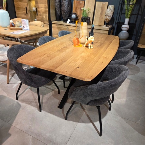 Krzesło Obrotowe Habufa Haamstede – Tkanina Szenilowa Livigno Antracyt