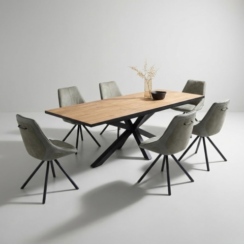 Krzesło do Jadalni Arven Antracyt– Tkanina Savannah/Pala | XOOON