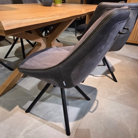 Krzesło do Jadalni Arven Antracyt– Tkanina Savannah/Pala | XOOON