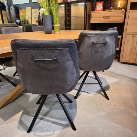 Krzesło do Jadalni Arven Antracyt– Tkanina Savannah/Pala | XOOON