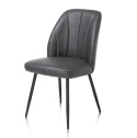 [K] Krzesło jadalniane LEO – Mikrofibra Pala / Antracyt