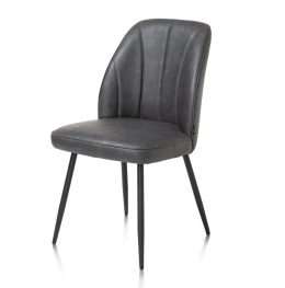 [K] Krzesło jadalniane LEO – Mikrofibra Pala / Antracyt