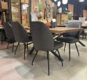 [K] Krzesło jadalniane LEO – Mikrofibra Pala / Antracyt