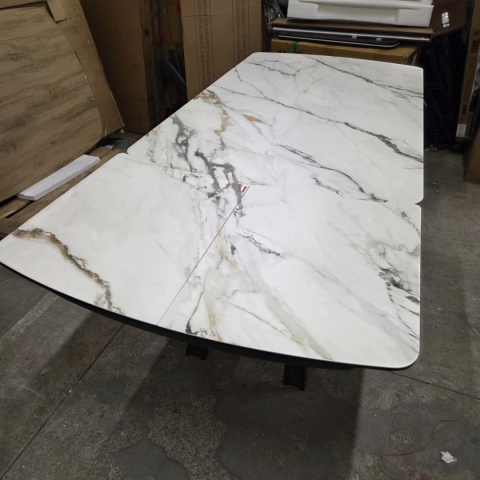 [M, Defekt #1] Stół Henders& Hazel Vegas 170+ 60 x 100 cm ceramika na szkle hartowanym