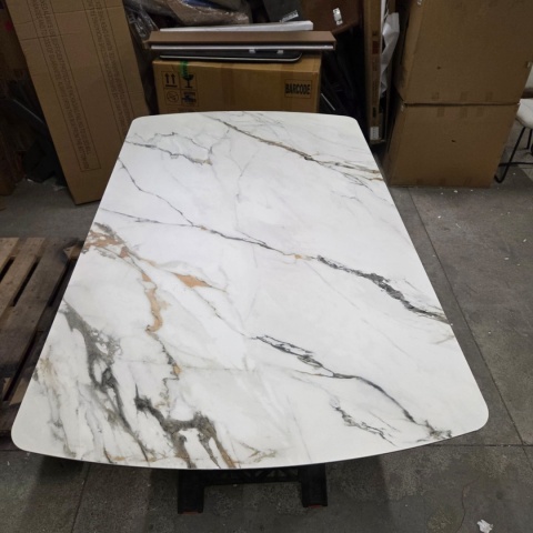 [M, Defekt #1] Stół Henders& Hazel Vegas 170+ 60 x 100 cm ceramika na szkle hartowanym