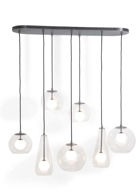 Nowoczesna Lampa Wisząca COCO maison Boris - 7 Punktów Świetlnych, Szara