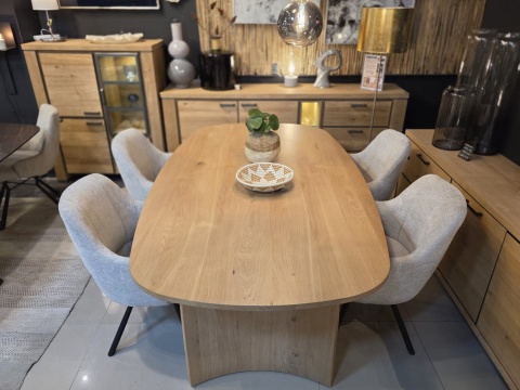 Obrotowy Fotel Eva Habufa – Tkanina Livigno, Rdzeń Sprężynowy, Kolor Kamyk (Pebble) Jasnoszary