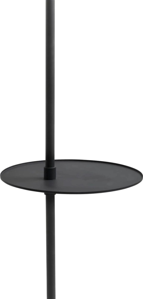 Lampa Podłogowa Daan 176 cm – Czarny Mat, Marmurowa Podstawa, Stolik | COCO maison