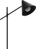 Lampa Podłogowa Daan 176 cm – Czarny Mat, Marmurowa Podstawa, Stolik | COCO maison