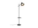 Lampa Podłogowa Daan 176 cm – Czarny Mat, Marmurowa Podstawa, Stolik | COCO maison