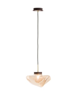 Designerska Lampa Wisząca COCO maison Cali – Bursztynowe Szkło, LED G9