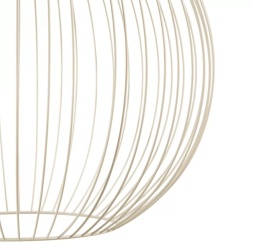 Lampa Wisząca COCO maison Jax – Taupe/Beige, Druciana Konstrukcja (200 cm)