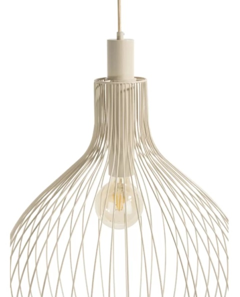 Lampa Wisząca COCO maison Jax – Taupe/Beige, Druciana Konstrukcja (200 cm)