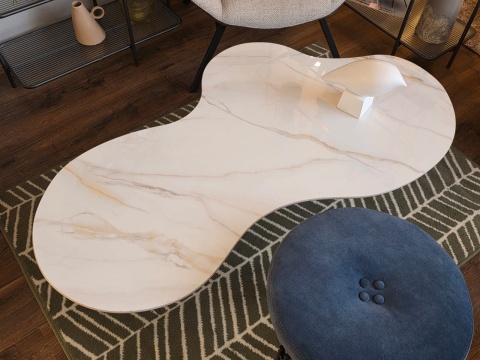 Designerski Stolik Kawowy COCO maison Montana – Blat ze Spieku Palisandro, 139 cm