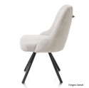 Obrotowy Fotel Jadalniany Habufa Eva – Tkanina Livigno Cream