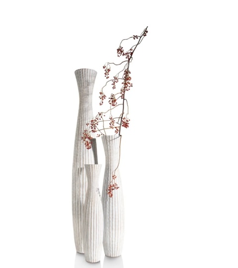 Mała Waza Dekoracyjna COCO maison Milou – Biała, 65 cm