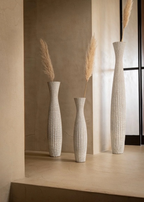 Mała Waza Dekoracyjna COCO maison Milou – Biała, 65 cm