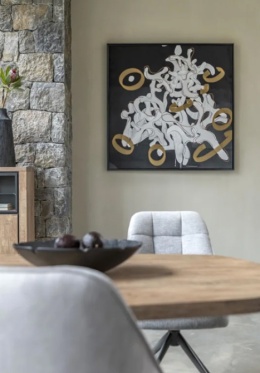 Wielkoformatowy Obraz na Welurze COCO maison Dancing Notes – 120x120 cm